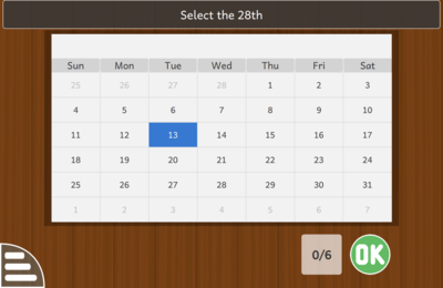 screenshot calendar